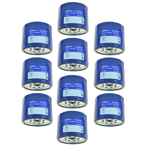 68-93 Buick; 66-07 Chevy; 66-07 GMC; 66-92 Olds; 70-97 Pontiac Eng Oil Filter Set of 10 (AC Delco)
