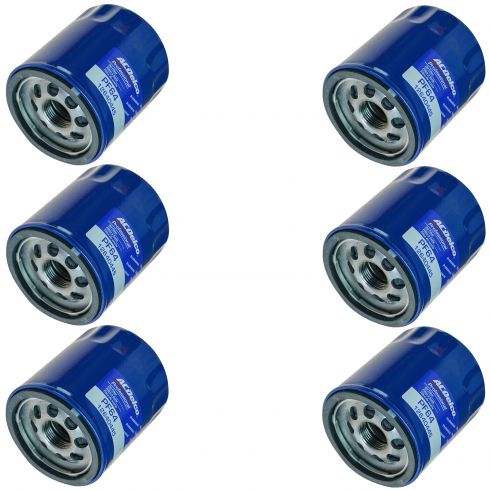 14-16 Regal; 13-16 ATS; 14-16 CTS; 15-16 Canyon; 12-16 Chevy Engine Oil Filter Set of 6 (AC Delco)