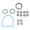 98-02 Cavalier, Sunfire; 98-00 S10, S15 Sonoma, Hombre Head Gasket & Bolt Kit (FELPRO)