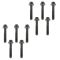 01-04 Avanti II; 94-04 GM Multifit w/4.8L, 5.3L, 5.7L, 6.0L 30 Piece Cylinder Head Bolt Set (FELPRO)