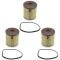 95-97 Ford F250 F350 Super Duty 7.3L Diesel Fuel Filter Set of 3 (Motorcraft)