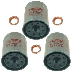95-15 Infiniti, Nissan Multifit Engine Oil Filter w/ Drain Plug Gasket Kit Set of 3 (Nissan)