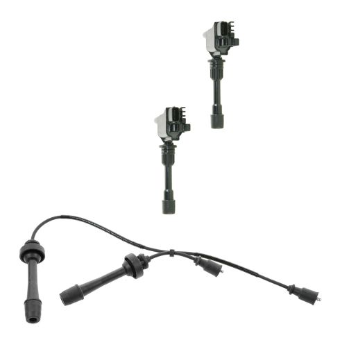 01-03 Mazda Protege; 02-03 Protege 5 w/2.0L Spark Plug Wire & Coil Set