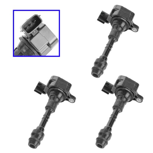 02-11 Nissan 3.5L Ignition Coil with Spark Plug Boot Set of 3