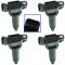 03-15 Toyota; 08-14 Lexus, Scion Multifit w/4, & 8 Cyl Ignition Coil Set of 4 (Delphi)