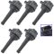 99-09 Volvo C70, S60, S70, S80, V70, XC70, XC90 Multifit Ignition Coil Set of 5 (Delphi)