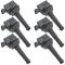 99-09 Volvo C70, S60, S70, S80, V70, XC70, XC90 Multifit Ignition Coil Set of 6 (Delphi)