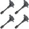 02-06 Nissan Altima, Sentra w/2.5L; 05-06 X-Trail 2.5L Ignition Coil Set of 4 (Delphi)