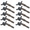 08-13 Expdtn, Nav; 08-10 Explr, F150, Mstng; 08 LT ( & Brown Boot) Ignition Coil Set of 10 (DE)