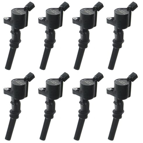 97-08 Ford Lincoln Mercury Multifit Ignition Coil with Boot & Spring (SET OF 8(MOTORCRAFT)
