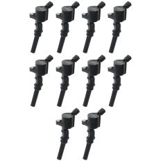 97-10 Ford Lincoln Mercury Multifit Ignition Coil with Boot & Spring (SET OF 10) (MOTORCRAFT)