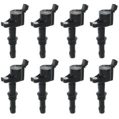 04-08 Ford Lincoln Mercury 4.6L 3V 5.4L Ignition Coil with Boot(SET OF 8) (MOTORCRAFT)