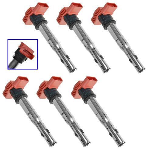 05-14 Audi A4, A5, A6, A7, A8, Q5, Q7, R8, S4, S5, S6, S8, SQ5 Touareg Ignition Coil Set of 6 (VW)