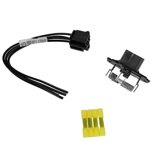 95-10 Ford Mid Size PU & SUV Heater Blower Motor Resistor w/Plug & Pigtail Kit