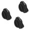 99-06 Jeep Wrangler; 99-03 Dodge Ram Van Heater/AC Control Knob Kit (Set of 3) (Mopar)