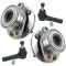 96-07 Ford Taurus; 96-05 Mercury Sable Wheel Hub & Outer Tie Rod Kit (Set of 4)