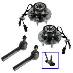 99-07 GM Full Size PU; 00-06 Avalanche, SUV, Suburban 4WD Front Wheel Bearing & Outer Tie Rod Kit
