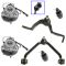 95-01 Explorer; 01-02 Sport Trac; 97-01 Mountaineer 4WD Front Hub Axle and Control Arm Kit (6 Piece)