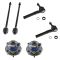 06-07 Terraza, Relay; 06-08 Uplander; 06-09 Montana SV6 Front Hub & Tie Rod Kit (Set of 6)