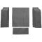 55-58 Jeep Willys Cargo Area Carpet 01 Black