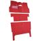 55-55 Chevrolet Nomad Passenger Area Carpet 13 Maroon