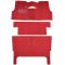 55-55 Chevrolet Nomad Passenger Area Carpet 21 Burnt Orange