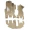 97-06 Jeep Wrangler Passenger Area Carpet 912 Ebony