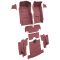 66-66 Chevrolet Corvette Complete Carpet 13 Maroon