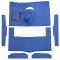 63-65 Mercury Comet Complete Carpet 05 Aqua