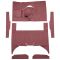 60-65 Ford Falcon Complete Carpet 13 Maroon