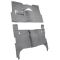57 Chevrolet Bel Air Complete Carpet 01 Black