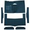 63-65 Ford Falcon Complete Carpet 06 Ford Blue