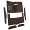 63-65 Ford Falcon Complete Carpet 10 Dark Brown