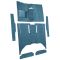 60-65 Ford Falcon Complete Carpet 06 Ford Blue