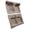 63-65 Mercury Comet Complete Carpet 10 Dark Brown