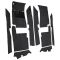 58-60 Ford Thunderbird Complete Carpet 01 Black