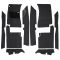 58-60 Ford Thunderbird Complete Carpet 01 Black