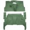 57-58 Oldsmobile Super 88 Complete Carpet 38 Light Green