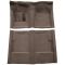 63-65 Mercury Comet Complete Carpet 10 Dark Brown