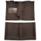 63-66 Plymouth Valiant Complete Carpet 10 Dark Brown