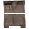 62-65 Ford Fairlane Complete Carpet 10 Dark Brown