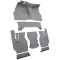57-58 Cadillac DeVille Complete Carpet 01 Black
