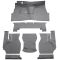 57-58 Cadillac DeVille Complete Carpet 01 Black
