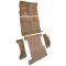73 Chevrolet K10 Suburban Complete Carpet 01 Black