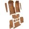 73-75 Chevrolet Corvette Complete Carpet 4305 Oxblood