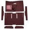 60-65 Ford Falcon Complete Carpet 13 Maroon