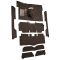 63-65 Mercury Comet Complete Carpet 10 Dark Brown