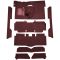 63-65 Mercury Comet Complete Carpet 13 Maroon