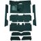 63-65 Ford Falcon Complete Carpet 05 Aqua