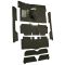 63-65 Ford Falcon Complete Carpet 18 Silver